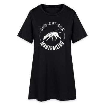 Deutsch Kurzhaar Mantrailing Hundesport Suchhunde  - Frauen T-Shirt-Kleid - Schwarz - Vorne