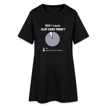 Slotcar Slot Racing Voiture de Course Conduite Cool Aujourd’hui - Robe T-shirt Femme - noir - Devant