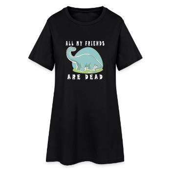 Tous mes amis sont morts, Dino - Robe T-shirt Femme - noir - Devant