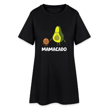 Mamacado Duo Avocado Mom & Pal - Women’s T-Shirt Dress - black - Front