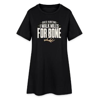 Chasse-écailles-chasseur-bois-cerf-cerf-cerf de Virginie - Robe T-shirt Femme - noir - Devant