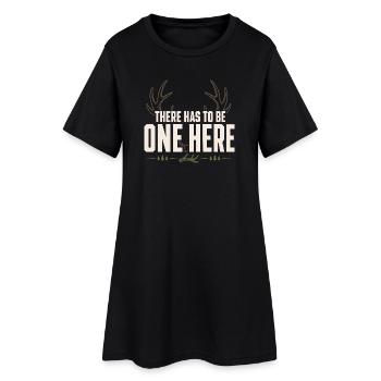 Chasse-écailles-chasseur-bois-cerf-cerf-cerf de Virginie - Robe T-shirt Femme - noir - Devant