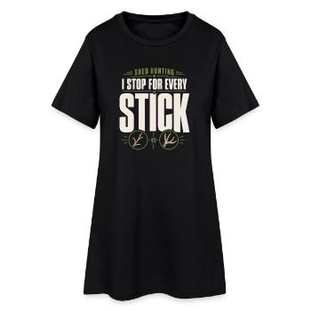 Chasse-écailles-chasseur-bois-cerf-cerf-cerf de Virginie - Robe T-shirt Femme - noir - Devant