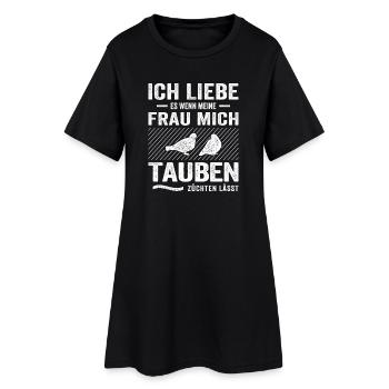 Taubenflüsterer brieftaubenzucht Taubenzüchter - Frauen T-Shirt-Kleid - Schwarz - Vorne