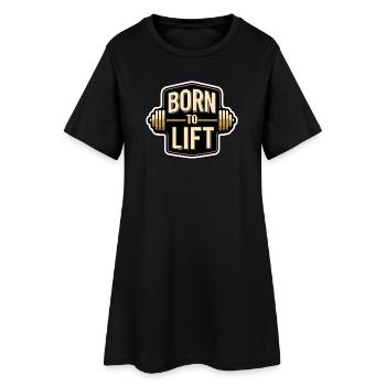 Perfect Gym Gift for Bodybuilding - Women’s T-Shirt Dress - black - Front