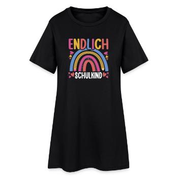 Kita Erste Klasse Regenbogen Schüler Kindergarten - Frauen T-Shirt-Kleid - Schwarz - Vorne
