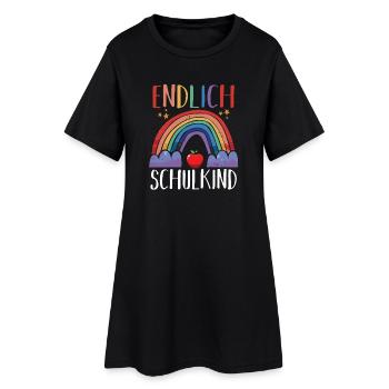 Kita Erste Klasse Regenbogen Schüler Kindergarten - Frauen T-Shirt-Kleid - Schwarz - Vorne