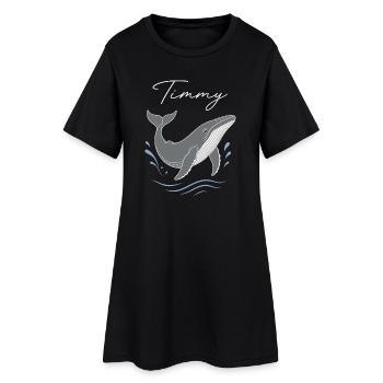 T-shirt Sea Love aquarelle Timmy Whale - Robe T-shirt Femme - noir - Devant