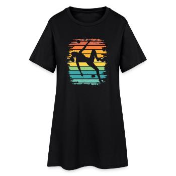 Bloc de bloc de Boulderer - Robe T-shirt Femme - noir - Devant
