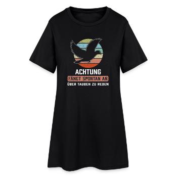 Taubenflüsterer brieftaubenzucht Taubenzüchter - Frauen T-Shirt-Kleid - Schwarz - Vorne