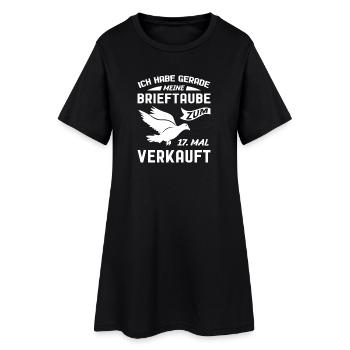 Taube Taubenzüchter Brieftaubensport Taubenverein - Frauen T-Shirt-Kleid - Schwarz - Vorne