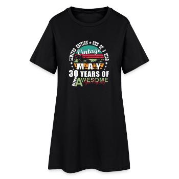 Vintage May Anniversary 30 Years - Women’s T-Shirt Dress - black - Front
