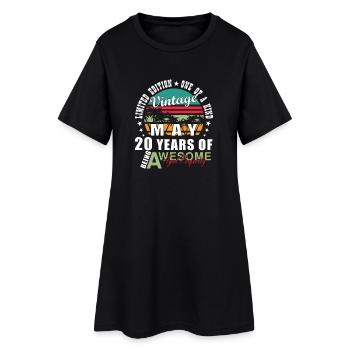 Vintage May 20 Year Old Wow - Women’s T-Shirt Dress - black - Front