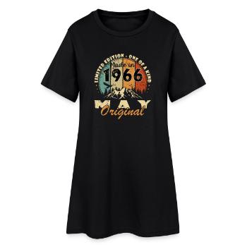 Birthday Present May 1966 - Women’s T-Shirt Dress - black - Front
