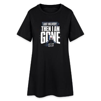 Facteur à la retraite Facteur à la retraite - Robe T-shirt Femme - noir - Devant