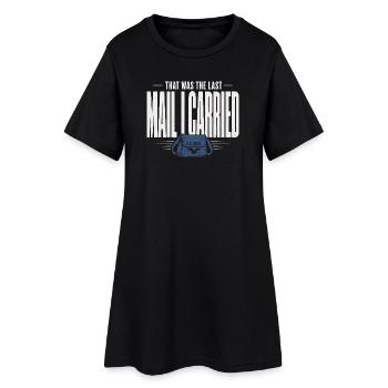 Facteur à la retraite Facteur à la retraite - Robe T-shirt Femme - noir - Devant
