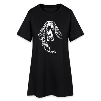 Allemand Cheveux Longs « Édition Noire » - Robe T-shirt Femme - noir - Devant