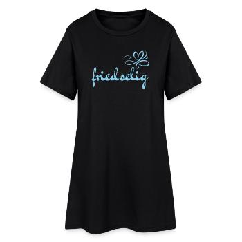 Paisible - Vocabulaire - Mots oubliés - Robe T-shirt Femme - noir - Devant