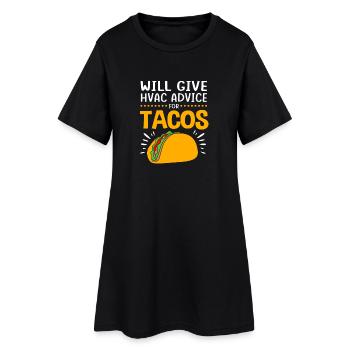 Technician Air Conditioning Technician Refrigeration Technician Heating - Women’s T-Shirt Dress - black - Front