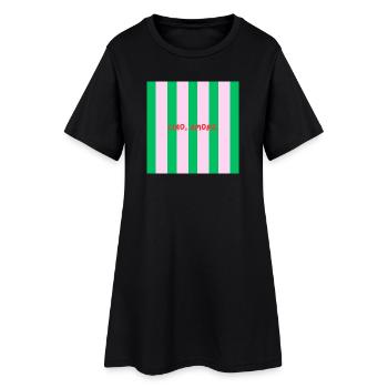 Minimalist CIAO, AMORE. Graphic Tee Design - Robe T-shirt Femme - noir - Devant