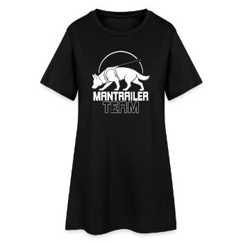 Sport canin d’équipe de remorque berger allemand - Robe T-shirt Femme - noir - Devant