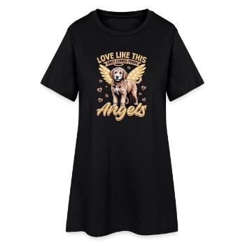 Goldendoodle Dog Breed - Women’s T-Shirt Dress - black - Front