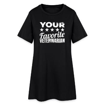 Veterinary saying - Women’s T-Shirt Dress - black - Front