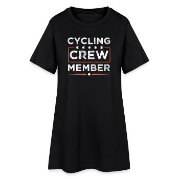 Équipage cycliste - Robe T-shirt Femme - noir - Devant