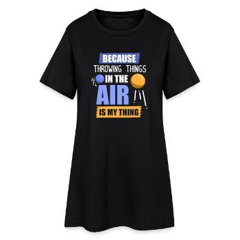 Lancer de disque Lancer de disque Lanceur de disque - Robe T-shirt Femme - noir - Devant