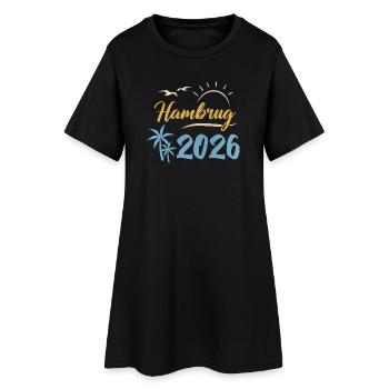 Hambourg 2026 - Robe T-shirt Femme - noir - Devant