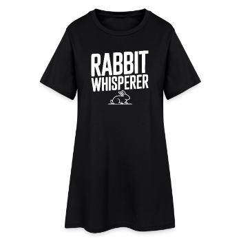 Rabbit Whisperer - Women’s T-Shirt Dress - black - Front