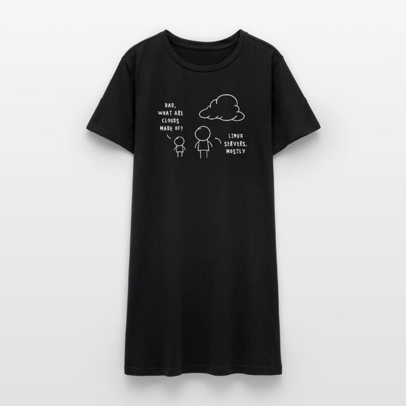 Linux Server Cloud Computing Lustiger Spruch Frauen T-Shirt-Kleid