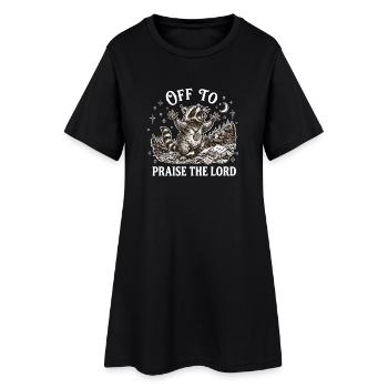 Louer le Seigneur Christian Waschbär - Robe T-shirt Femme - noir - Devant