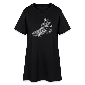 kitten - Women’s T-Shirt Dress - black - Front