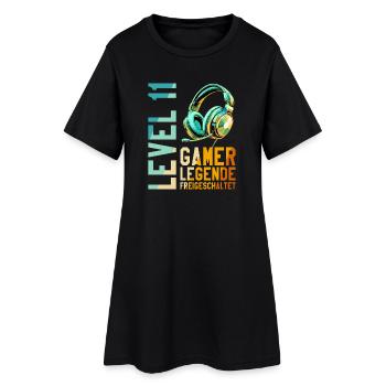 11. Geburtstag Junge Mädchen Gaming Level 11 Jahre - Frauen T-Shirt-Kleid - Schwarz - Vorne