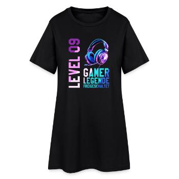 9. Geburtstag Junge Mädchen Gaming Level 9 Jahre - Frauen T-Shirt-Kleid - Schwarz - Vorne