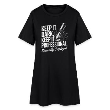 Garde le ton sombre Reste professionnel - Robe T-shirt Femme - noir - Devant