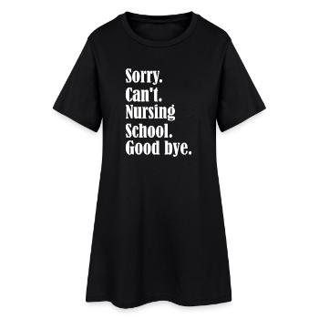 Citation d’adieu de l’école d’infirmières - Robe T-shirt Femme - noir - Devant