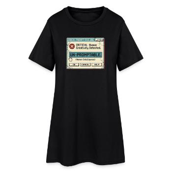 Unpromptable - Women’s T-Shirt Dress - black - Front
