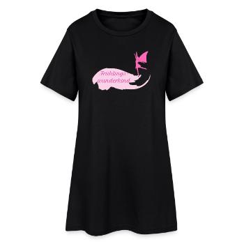 Frühlingswunderkind Wortschätze vergessene Wörter - Frauen T-Shirt-Kleid - Schwarz - Vorne