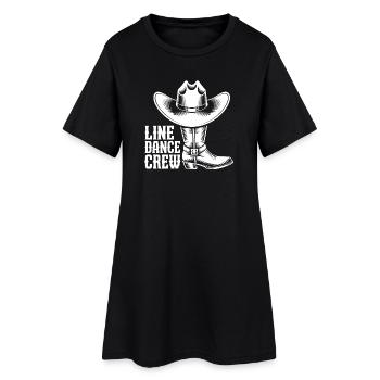 Troupe de danse en ligne avec un flair occidental - Robe T-shirt Femme - noir - Devant