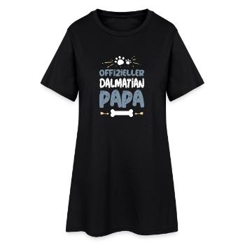 Offizieller Dalmatiner Papa - Frauen T-Shirt-Kleid - Schwarz - Vorne