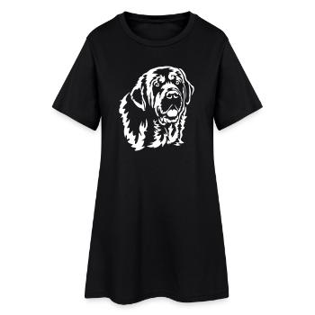 Spanish Mastiff Head "Black Edition" - Women’s T-Shirt Dress - black - Front