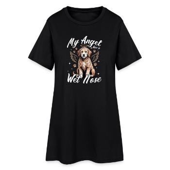 Race de chien Goldendoodle - Robe T-shirt Femme - noir - Devant