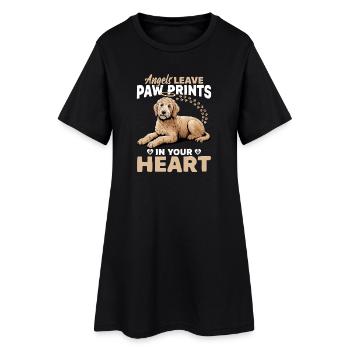 Race de chien Goldendoodle - Robe T-shirt Femme - noir - Devant