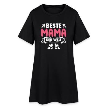 Beste Mama der Welt - Frauen T-Shirt-Kleid - Schwarz - Vorne
