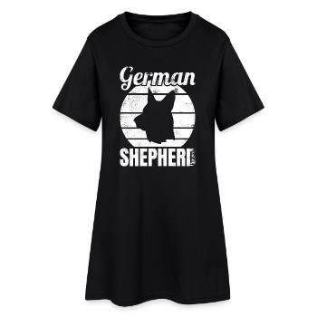 German Shepherd - Women’s T-Shirt Dress - black - Front