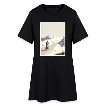 Summit Road - Souvenir du cyclisme - Robe T-shirt Femme - noir - Devant