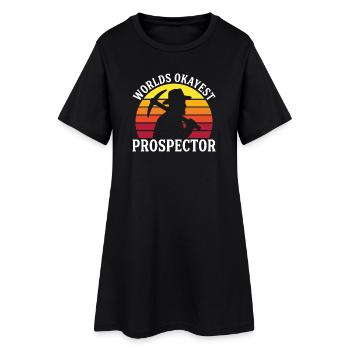 Le mineur d’or le plus correct des mondes drôles - Robe T-shirt Femme - noir - Devant
