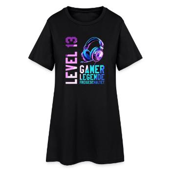 13. Geburtstag Junge Mädchen Gaming Level 13 Jahre - Frauen T-Shirt-Kleid - Schwarz - Vorne